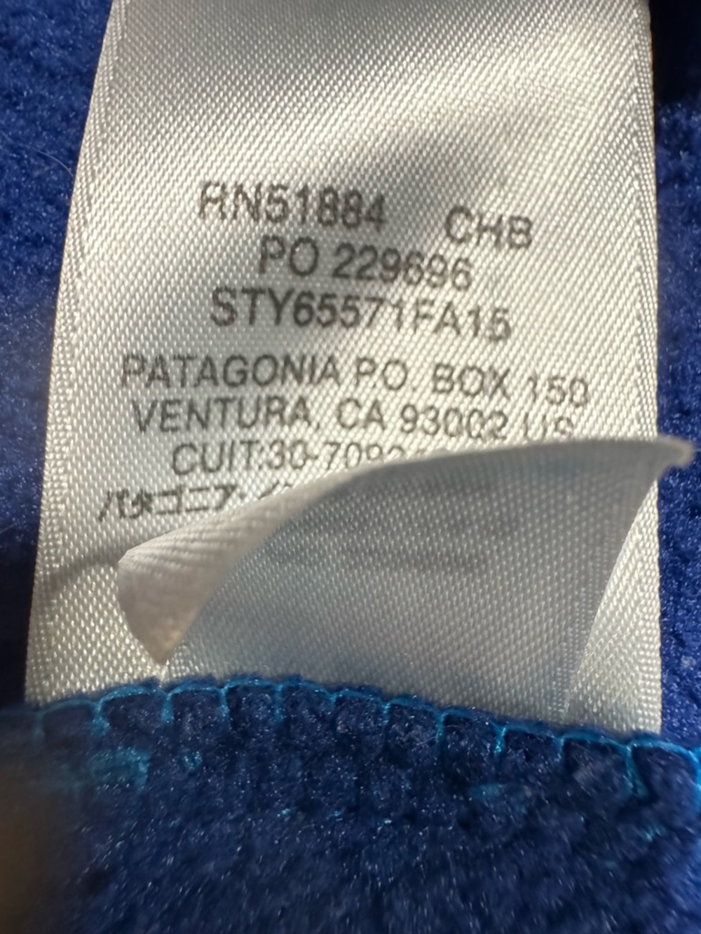 Patagonia Boys' Lightweight Synchilla Snap-T Pullover in Channel Blue Sz M 10 - Picture 9 of 11